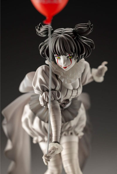 Stephen Kings It 2017 Bishoujo PVC Statue 1/7 Pennywise Monochrome 25cm - Scale Statue - Kotobukiya - Hobby Figures UK