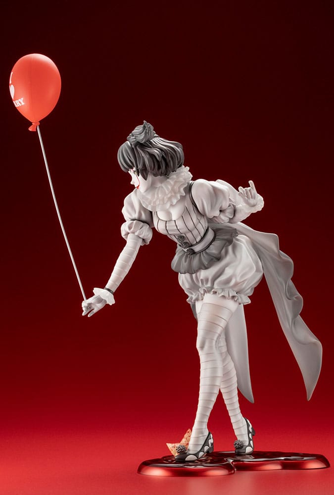 Stephen Kings It 2017 Bishoujo PVC Statue 1/7 Pennywise Monochrome 25cm - Scale Statue - Kotobukiya - Hobby Figures UK