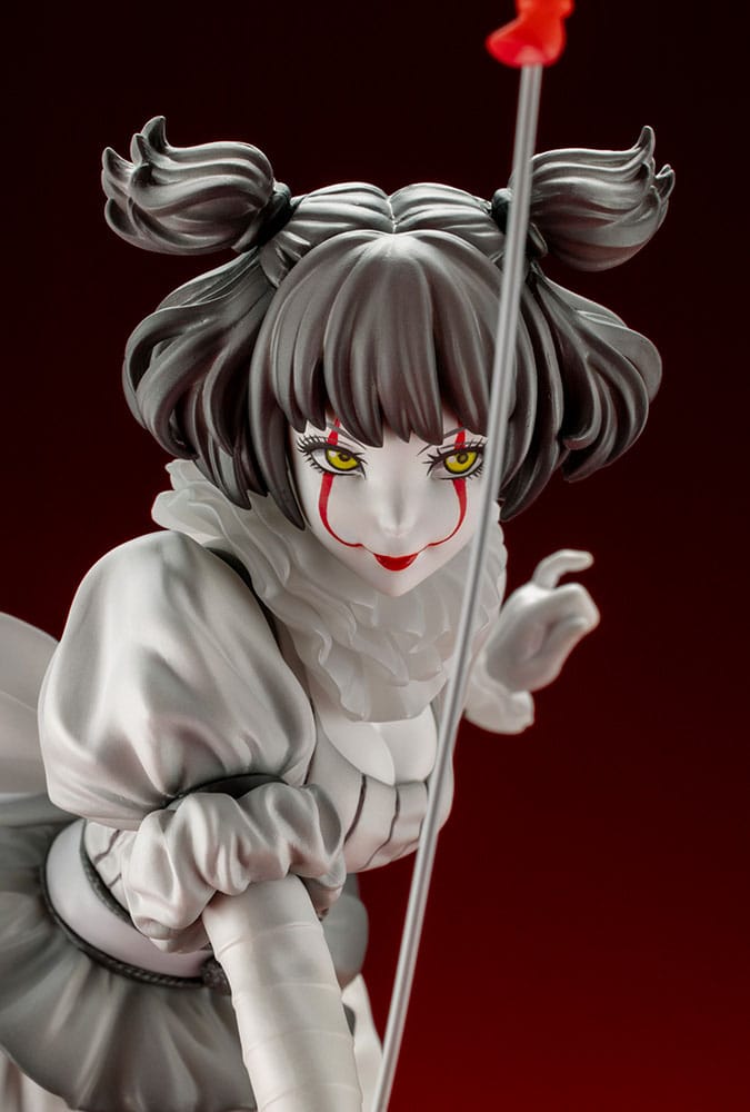 Stephen Kings It 2017 Bishoujo PVC Statue 1/7 Pennywise Monochrome 25cm - Scale Statue - Kotobukiya - Hobby Figures UK