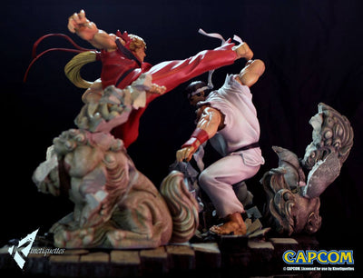 Street Fighter Battle of the Brothers Diorama 1/6 Ryu 45cm - Scale Statue - Kinetiquettes - Hobby Figures UK