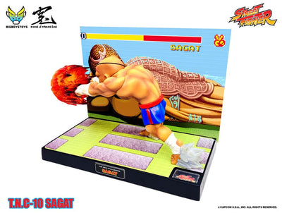 Street Fighter PVC Statue with Sound & Light Up Sagat 17cm - Scale Statue - BigBoysToys - Hobby Figures UK