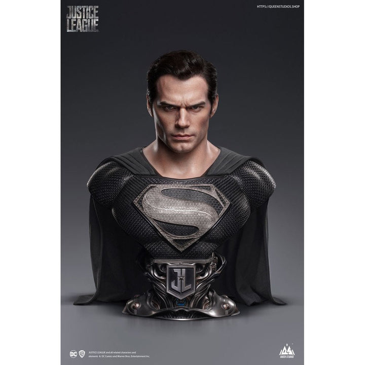 Superman Bust Man Of Steel 胸像　スタチューフィギュア Superman Bust 1/1 Superman Black Ver. 73cm - Hobby Figures