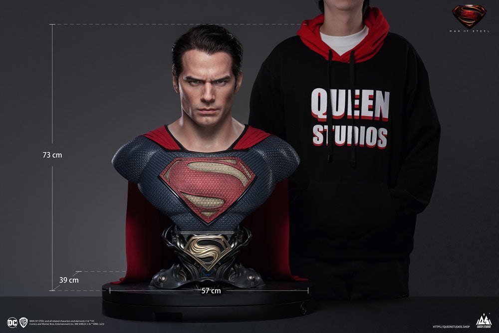 Superman Bust 1/1 Superman Blue Ver. 73cm - Scale Statue - Queen Studios - Hobby Figures UK