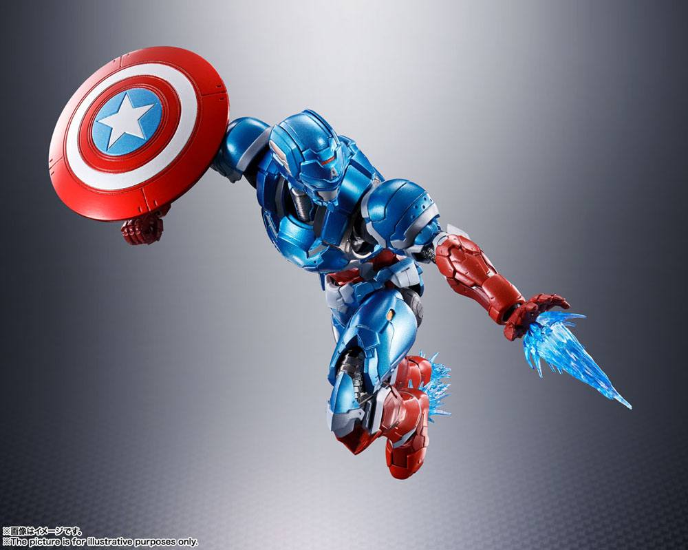 Tech-On Avengers S.H. Figuarts Action Figure Captain America 16cm - Action Figures - Bandai Tamashii Nations - Hobby Figures UK