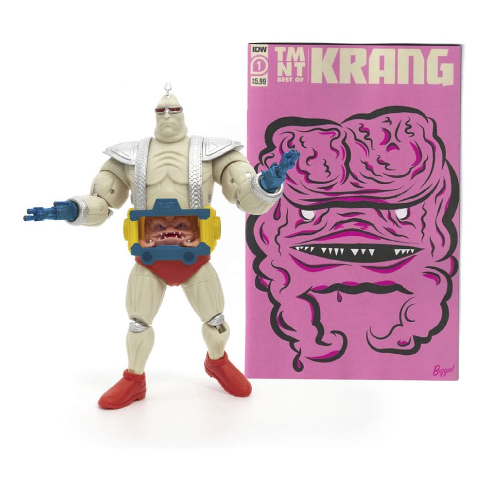 Teenage Mutant Ninja Turtles BST AXN XL Action Figure & Comic Book Krang with Android Body 20cm - Action Figures - The Loyal Subjects - Hobby Figures UK