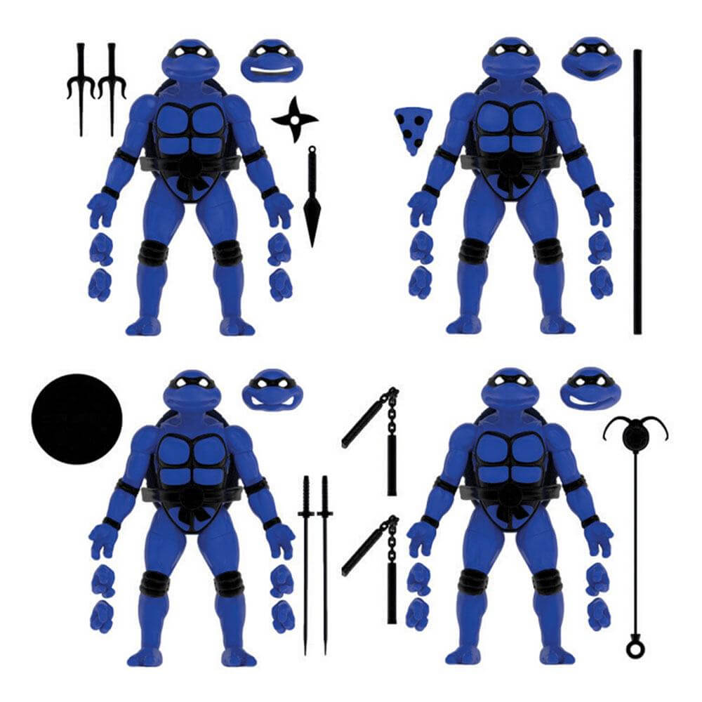 Teenage Mutant Ninja Turtles BST AXN Action Figure 4-Pack Midnight Turtles SDCC Exclusive 13cm - Action Figures - The Loyal Subjects - Hobby Figures UK