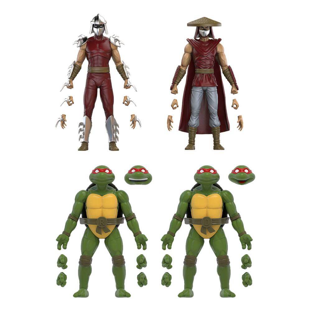Teenage Mutant Ninja Turtles BST AXN Action Figure 4-Pack Mirage Comics Shredder & Turtles Exclusive 13cm - Action Figures - The Loyal Subjects - Hobby Figures UK