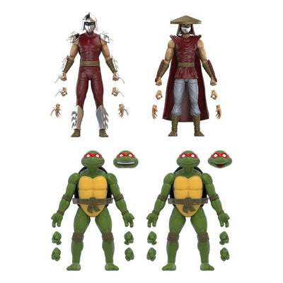 Teenage Mutant Ninja Turtles BST AXN Action Figure 4-Pack Mirage Comics Shredder & Turtles Exclusive 13cm - Action Figures - The Loyal Subjects - Hobby Figures UK