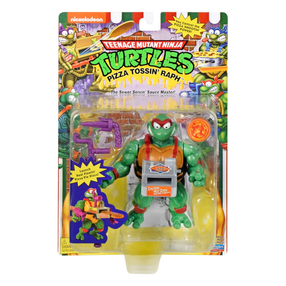 Teenage Mutant Ninja Turtles Action Figure Classic Pizza Tossin' Raph 10cm