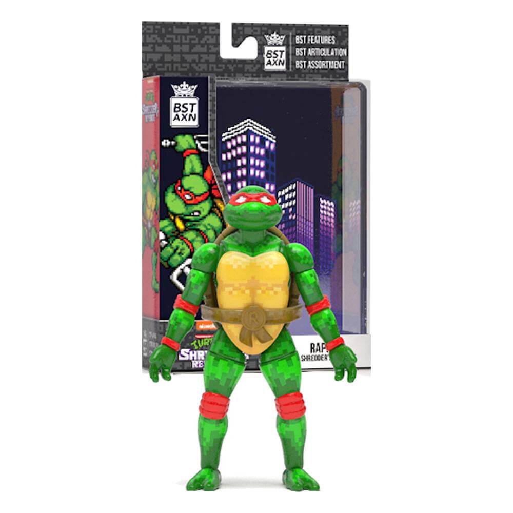 Teenage Mutant Ninja Turtles BST AXN Action Figure NES 8-Bit Raphael Exclusive 13cm