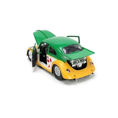 Teenage Mutant Ninja Turtles Hollywood Rides Diecast Model 1/24 VW Drag Beetle with Michelangelo Figure - Action Figures - Jada Toys - Hobby Figures UK