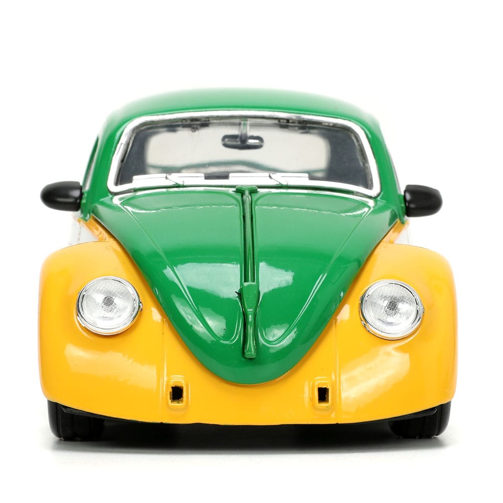 Teenage Mutant Ninja Turtles Hollywood Rides Diecast Model 1/24 VW Drag Beetle with Michelangelo Figure - Action Figures - Jada Toys - Hobby Figures UK