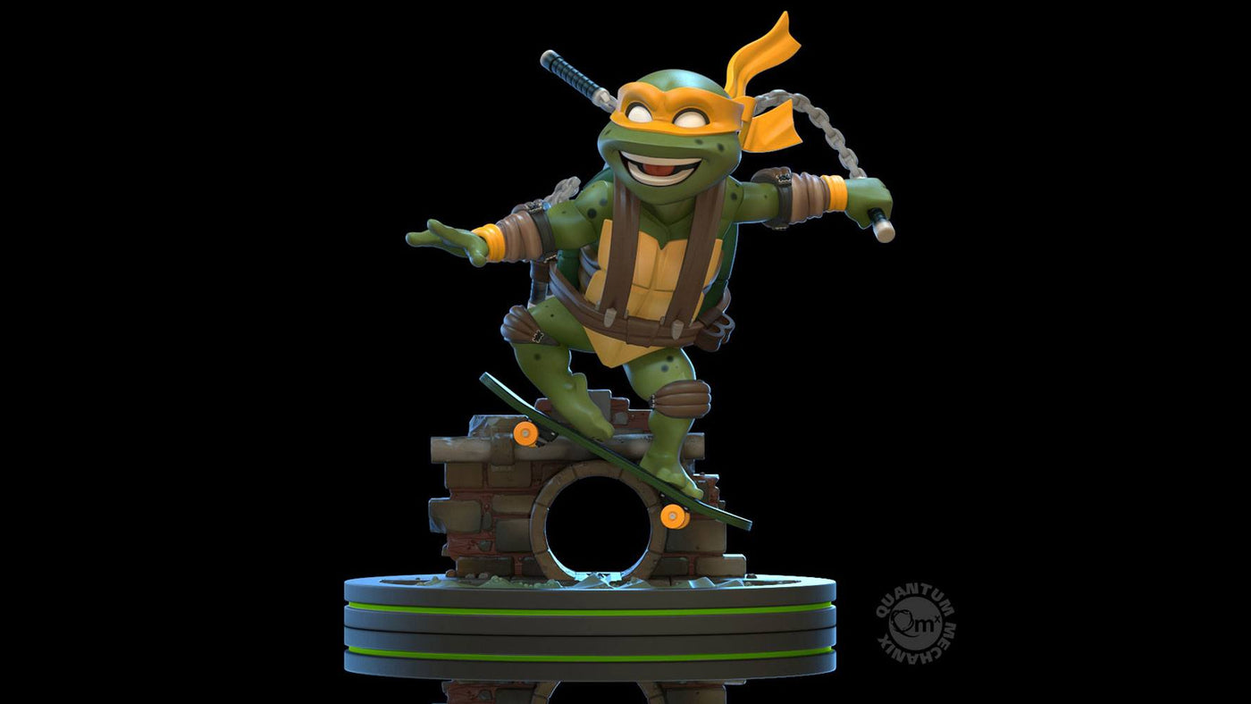 Teenage Mutant Ninja Turtles Q-Fig Figure Michelangelo 13cm - Mini Figures - Quantum Mechanix - Hobby Figures UK