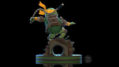 Teenage Mutant Ninja Turtles Q-Fig Figure Michelangelo 13cm - Mini Figures - Quantum Mechanix - Hobby Figures UK