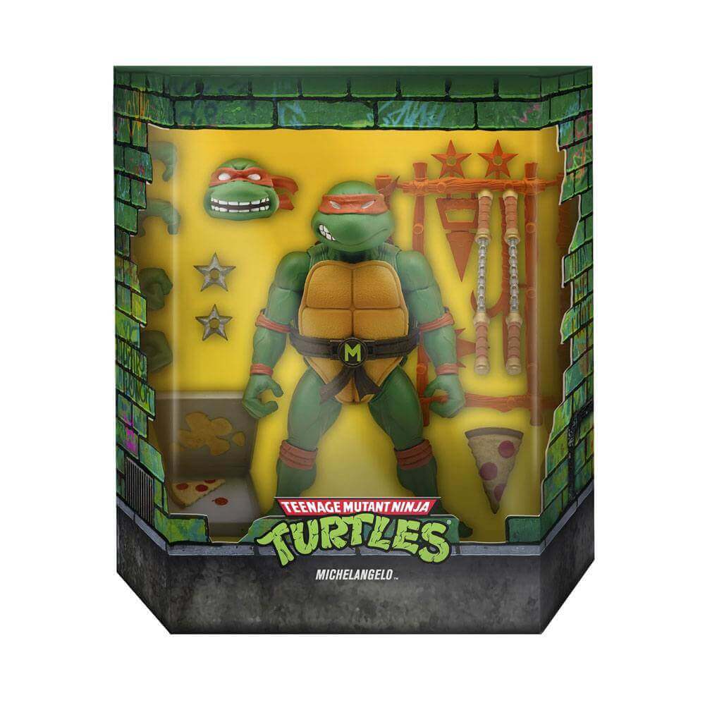 Teenage Mutant Ninja Turtles Ultimates Action Figure Michaelangelo 18cm - Action Figures - Super7 - Hobby Figures UK
