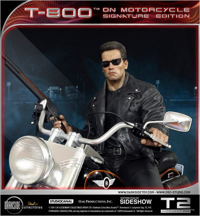 Terminator 2: Judgment Day Statue 1/4 T-800 on Motorcycle Signature Edition Sideshow Exclusive 50cm - Scale Statue - Darkside Collectibles Studio - Hobby Figures UK