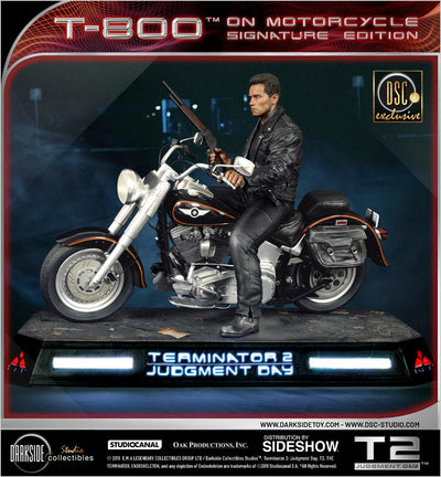 Terminator 2: Judgment Day Statue 1/4 T-800 on Motorcycle Signature Edition Sideshow Exclusive 50cm - Scale Statue - Darkside Collectibles Studio - Hobby Figures UK