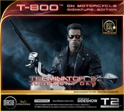 Terminator 2: Judgment Day Statue 1/4 T-800 on Motorcycle Signature Edition Sideshow Exclusive 50cm - Scale Statue - Darkside Collectibles Studio - Hobby Figures UK