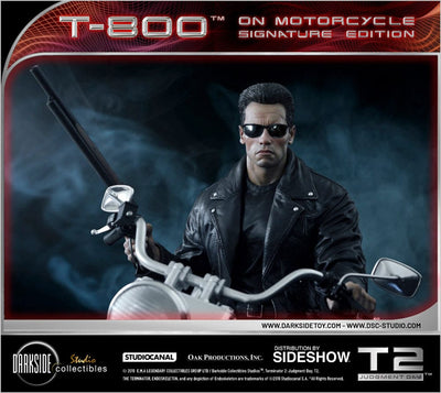 Terminator 2: Judgment Day Statue 1/4 T-800 on Motorcycle Signature Edition Sideshow Exclusive 50cm - Scale Statue - Darkside Collectibles Studio - Hobby Figures UK