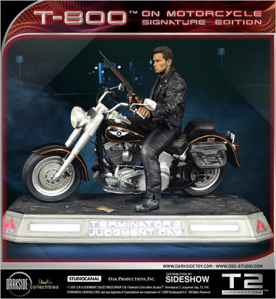 Terminator 2: Judgment Day Statue 1/4 T-800 on Motorcycle Signature Edition Sideshow Exclusive 50cm - Scale Statue - Darkside Collectibles Studio - Hobby Figures UK