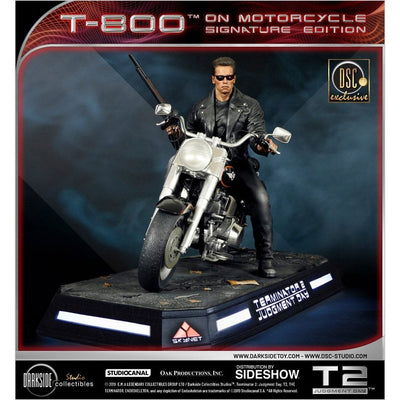 Terminator 2: Judgment Day Statue 1/4 T-800 on Motorcycle Signature Edition Sideshow Exclusive 50cm - Scale Statue - Darkside Collectibles Studio - Hobby Figures UK