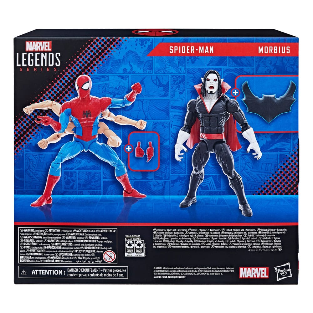 The Amazing Spider-Man Marvel Legends Action Figure 2-Pack Spider-Man & Morbius 15cm - Action Figures - Hasbro - Hobby Figures UK