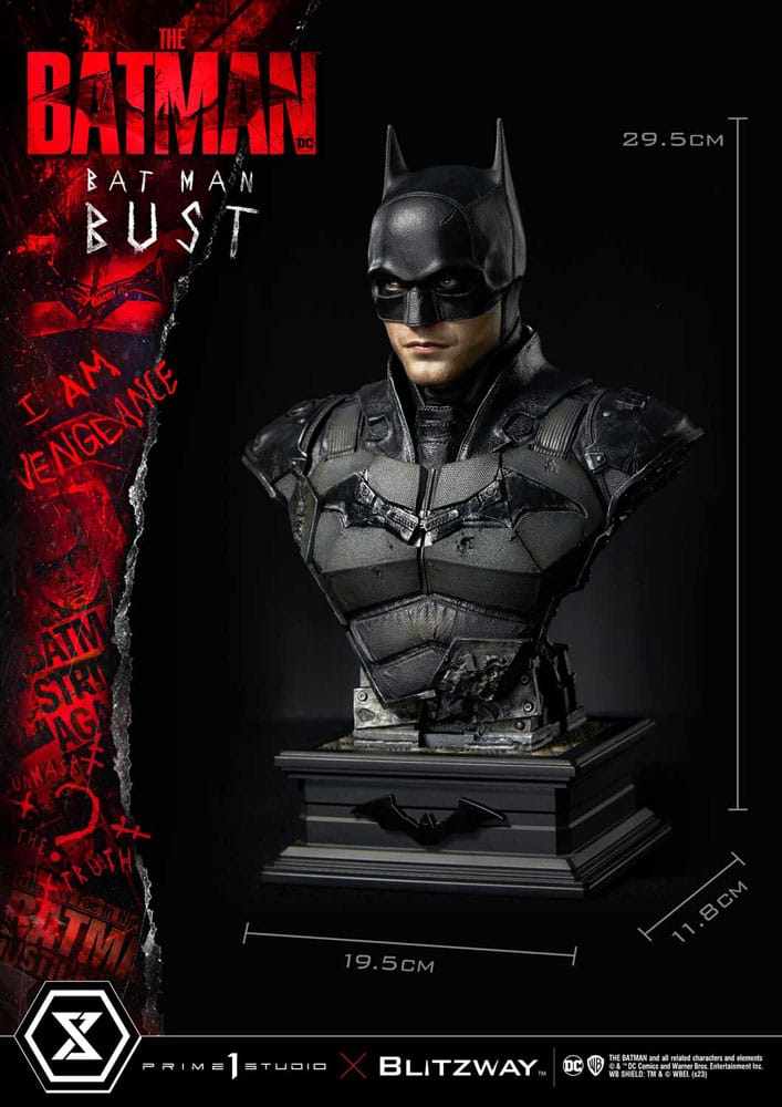 The Batman Bust Batman 30cm - Scale Statue - Prime 1 Studio - Hobby Figures UK