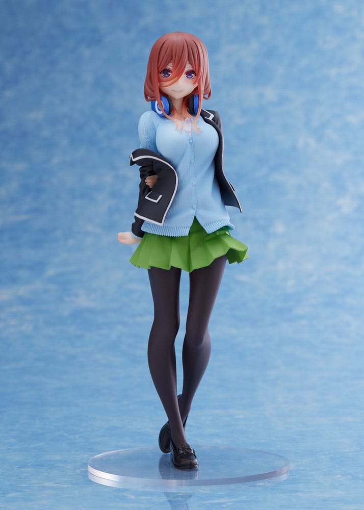 The Quintessential Quintuplets PVC Statue Miku Nakano School Uniform Ver Renewal Edition - Scale Statue - Taito Prize - Hobby Figures UK