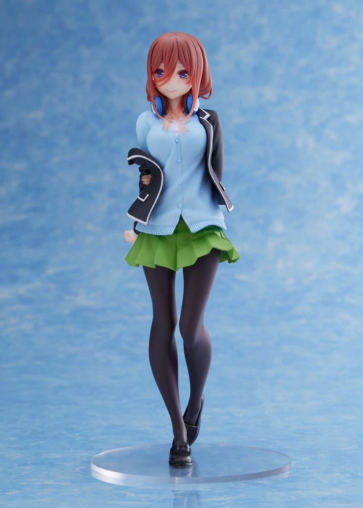 The Quintessential Quintuplets PVC Statue Miku Nakano School Uniform Ver Renewal Edition - Scale Statue - Taito Prize - Hobby Figures UK