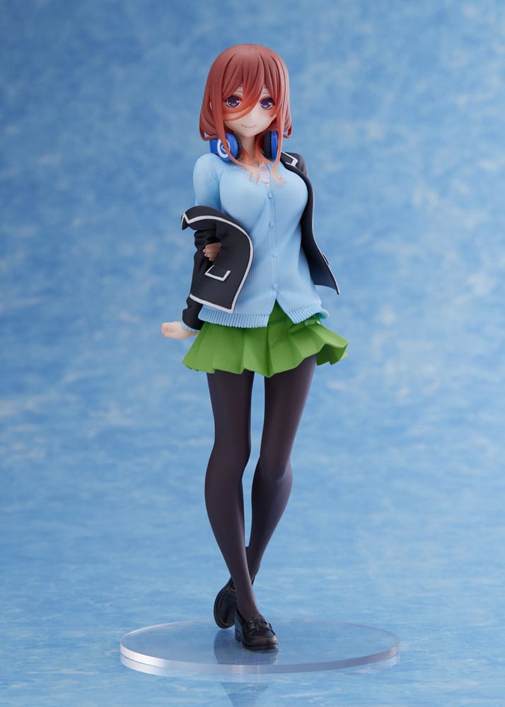 The Quintessential Quintuplets PVC Statue Miku Nakano School Uniform Ver Renewal Edition - Scale Statue - Taito Prize - Hobby Figures UK