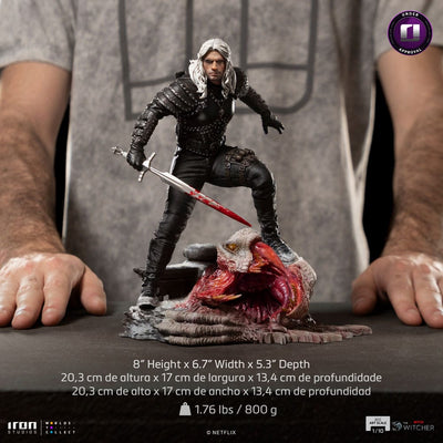 The Witcher BDS Art Scale Statue 1/10 Geralt of Riva 33cm - Scale Statue - Iron Studios - Hobby Figures UK