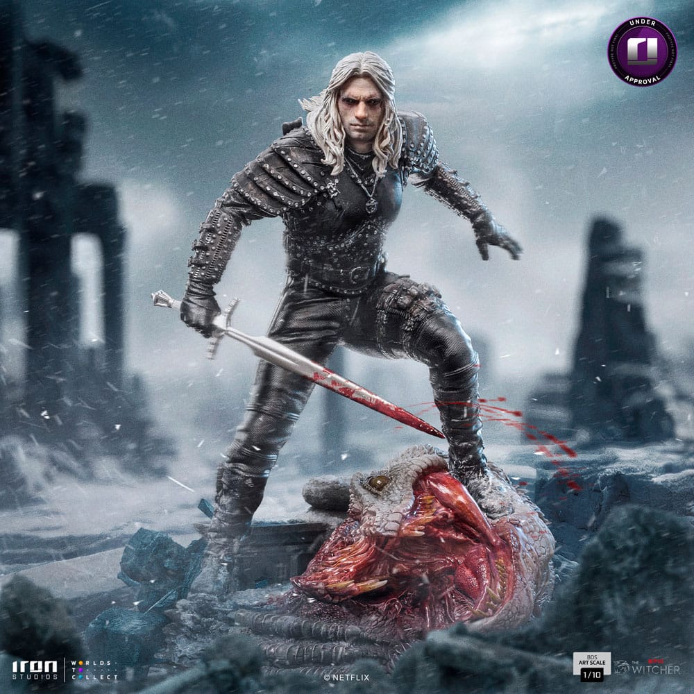 The Witcher BDS Art Scale Statue 1/10 Geralt of Riva 33cm - Scale Statue - Iron Studios - Hobby Figures UK