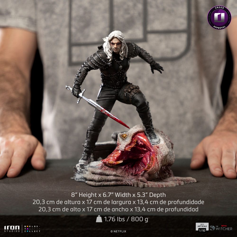 The Witcher BDS Art Scale Statue 1/10 Geralt of Riva 33cm - Scale Statue - Iron Studios - Hobby Figures UK