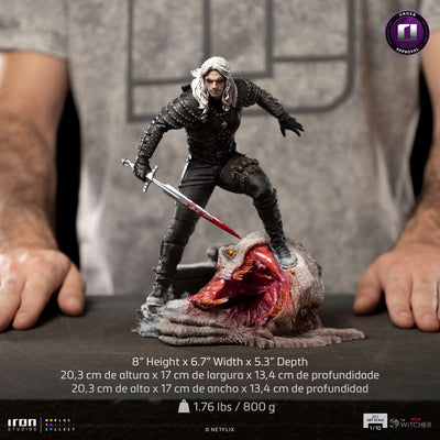 The Witcher BDS Art Scale Statue 1/10 Geralt of Riva 33cm - Scale Statue - Iron Studios - Hobby Figures UK