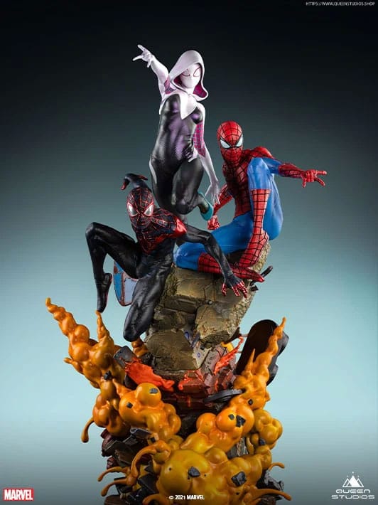The Amazing Spider-Man Statue 1/4 Spider-Verse 75cm - Scale Statue - Queen Studios - Hobby Figures UK