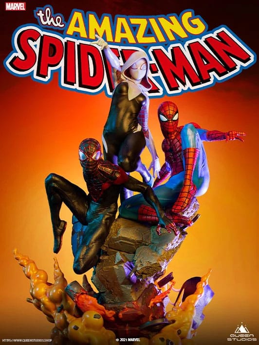 The Amazing Spider-Man Statue 1/4 Spider-Verse 75cm - Scale Statue - Queen Studios - Hobby Figures UK