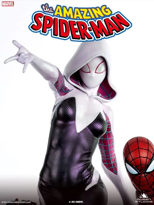The Amazing Spider-Man Statue 1/4 Spider-Verse 75cm - Scale Statue - Queen Studios - Hobby Figures UK