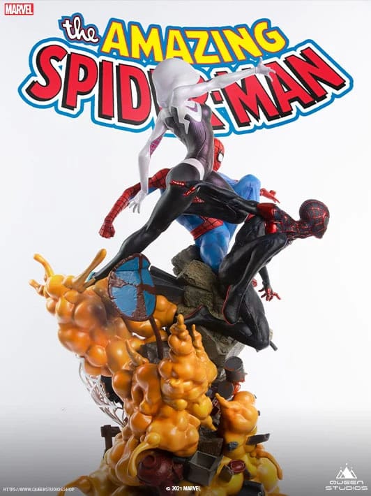 The Amazing Spider-Man Statue 1/4 Spider-Verse 75cm - Scale Statue - Queen Studios - Hobby Figures UK