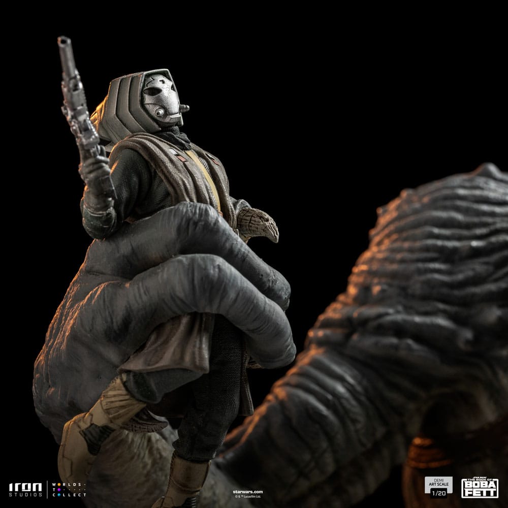 The Book of Boba Fett Demi Art Scale Statue 1/20 Boba Fett & Rancor 38cm - Scale Statue - Iron Studios - Hobby Figures UK