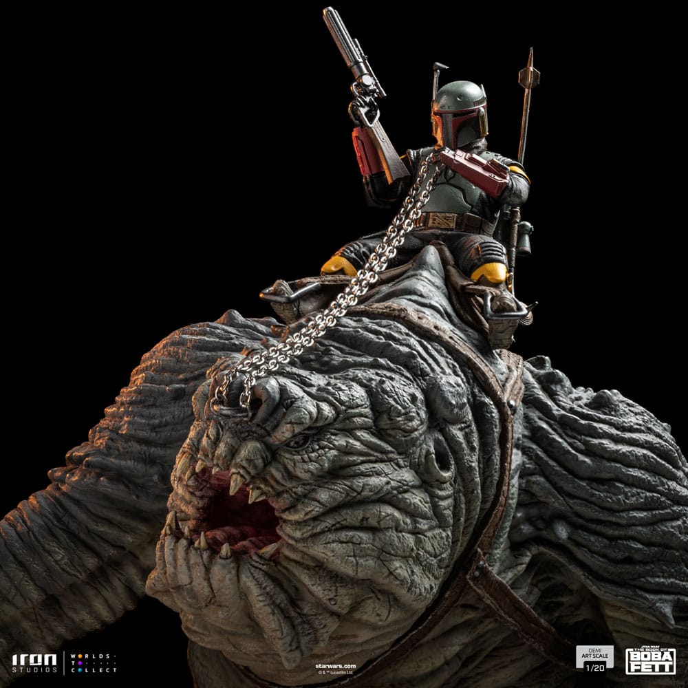 The Book of Boba Fett Demi Art Scale Statue 1/20 Boba Fett & Rancor 38cm - Scale Statue - Iron Studios - Hobby Figures UK