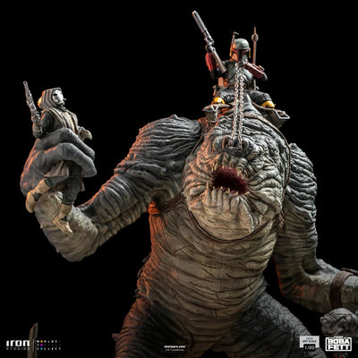 The Book of Boba Fett Demi Art Scale Statue 1/20 Boba Fett & Rancor 38cm - Scale Statue - Iron Studios - Hobby Figures UK