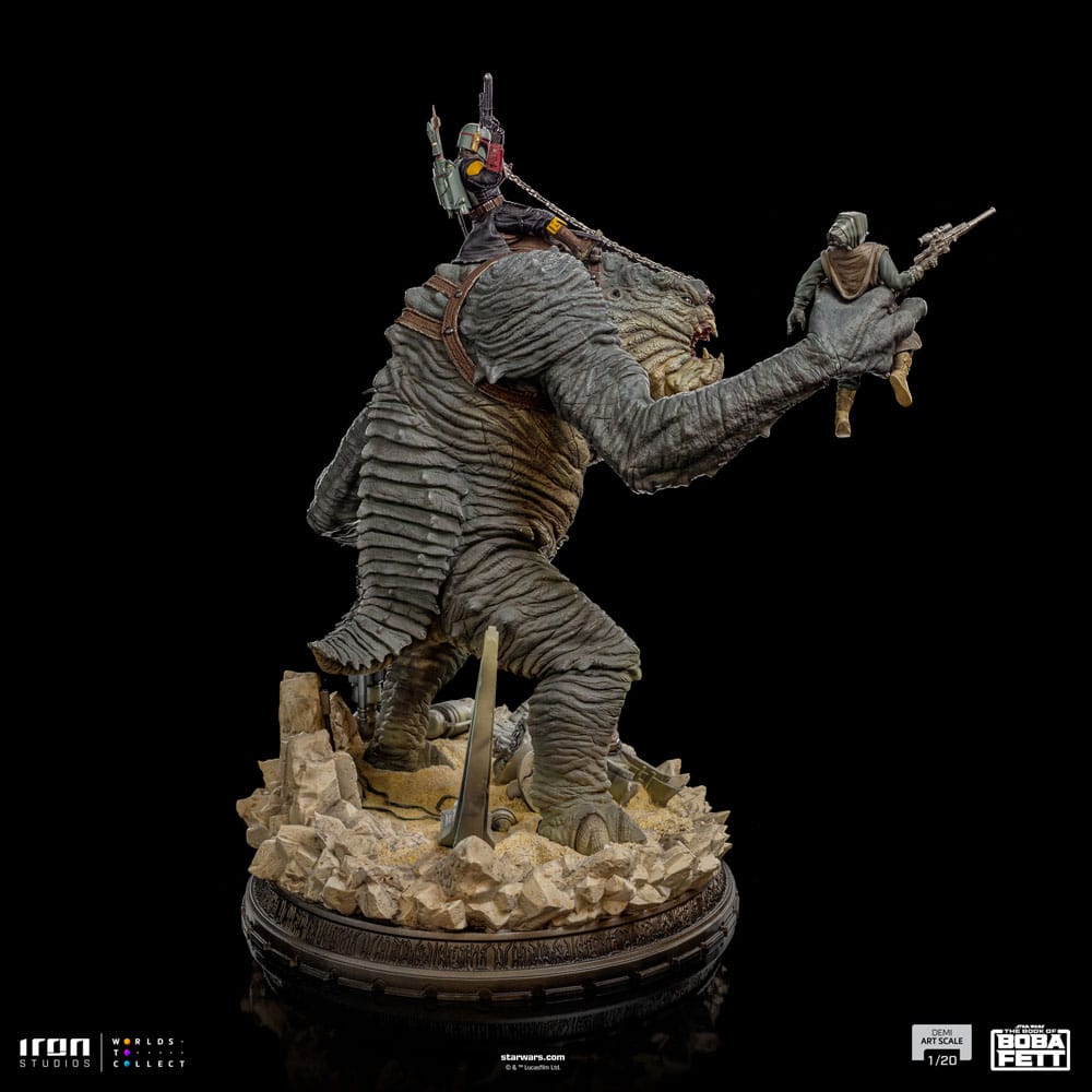 The Book of Boba Fett Demi Art Scale Statue 1/20 Boba Fett & Rancor 38cm - Scale Statue - Iron Studios - Hobby Figures UK