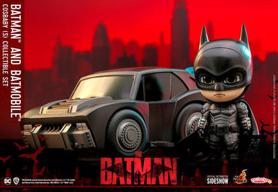 The Batman Cosbaby Mini Figure Set Batman & Batmobile 12cm - Mini Figures - Hot Toys - Hobby Figures UK