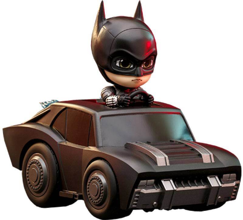 The Batman Cosbaby Mini Figure Set Batman & Batmobile 12cm - Mini Figures - Hot Toys - Hobby Figures UK