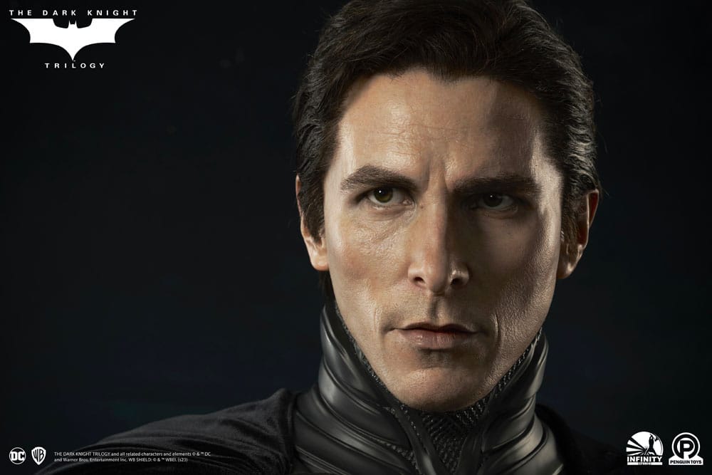 The Dark Knight Trilogy Life-Size Bust Batman (Christian Bale) 91cm - Scale Statue - Infinity Studio x Penguin Toys - Hobby Figures UK
