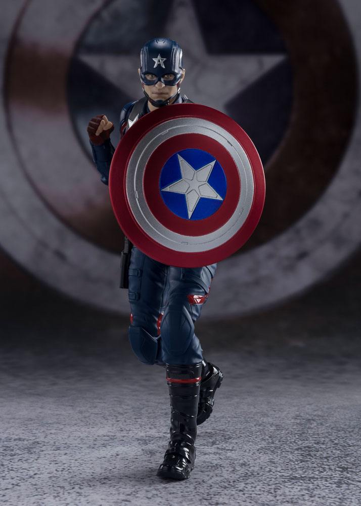 The Falcon and the Winter Soldier S.H. Figuarts Action Figure Captain America (John F. Walker) 15cm - Action Figures - Bandai Tamashii Nations - Hobby Figures UK