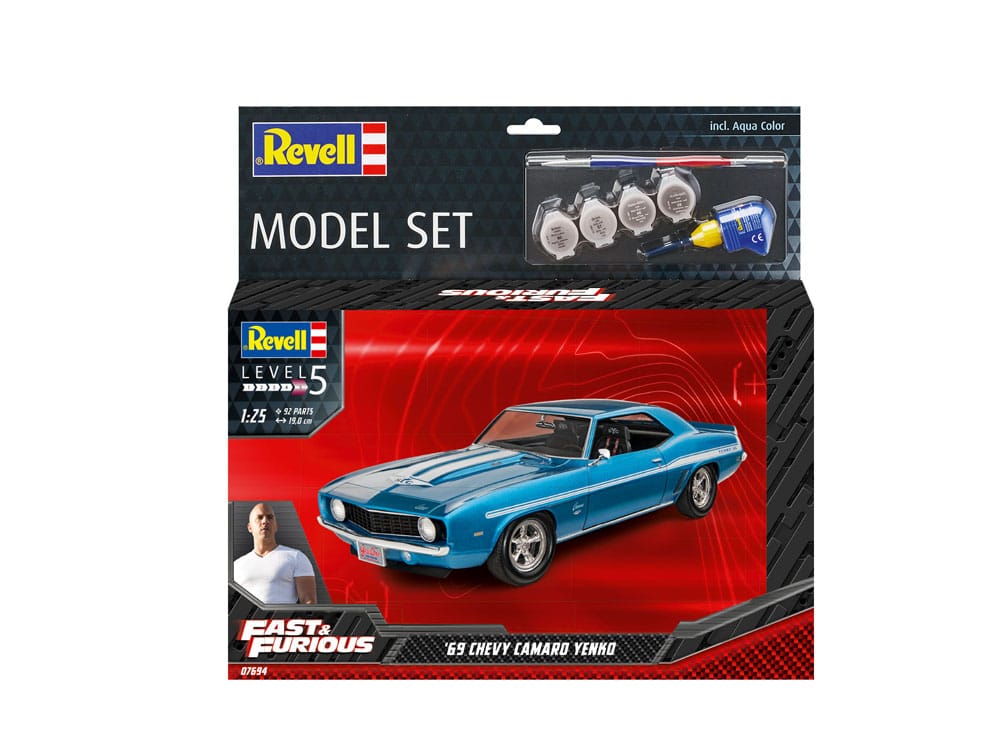 The Fast & Furious Model Kit with basic accessories 1969 Chevy Camaro Yenko - Model Kit - Revell - Hobby Figures UK