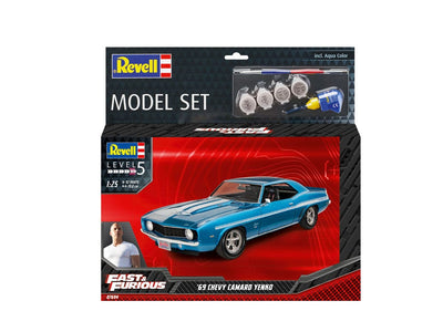 The Fast & Furious Model Kit with basic accessories 1969 Chevy Camaro Yenko - Model Kit - Revell - Hobby Figures UK
