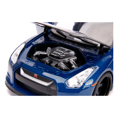 The Fast and Furious Diecast Model Hollywood Rides 1/18 2009 Nissan Skyline GT-R R35 with Brian Figure - Action Figures - Jada Toys - Hobby Figures UK