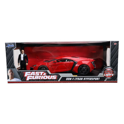The Fast and Furious Diecast Model Hollywood Rides 1/18 Lykan Hypersport with Dom Figure - Action Figures - Jada Toys - Hobby Figures UK